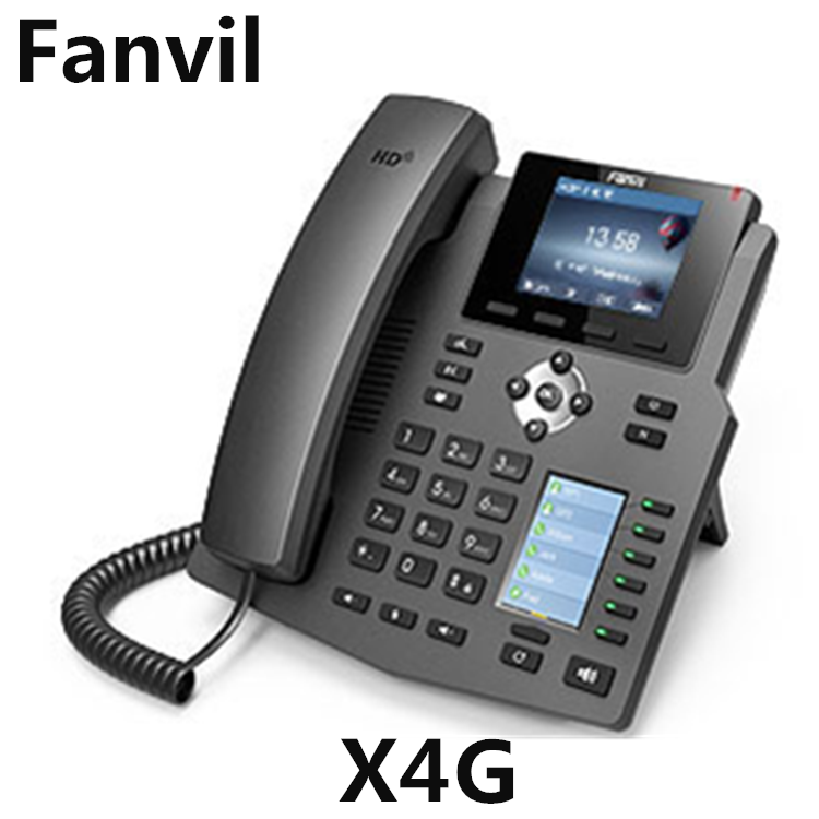 Dual 10/100/1000 Mbps Ports IP Phone Fanvil X4G VoIP SIP Phone