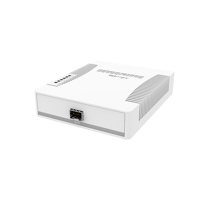 High performance MikroTik Switches RB260GS with 5x Gigabit Ethernet Smart Switch, SFP cage, plastic case, SwOS