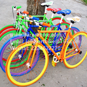 fashion colored single gear bicycle fixed gear track bike