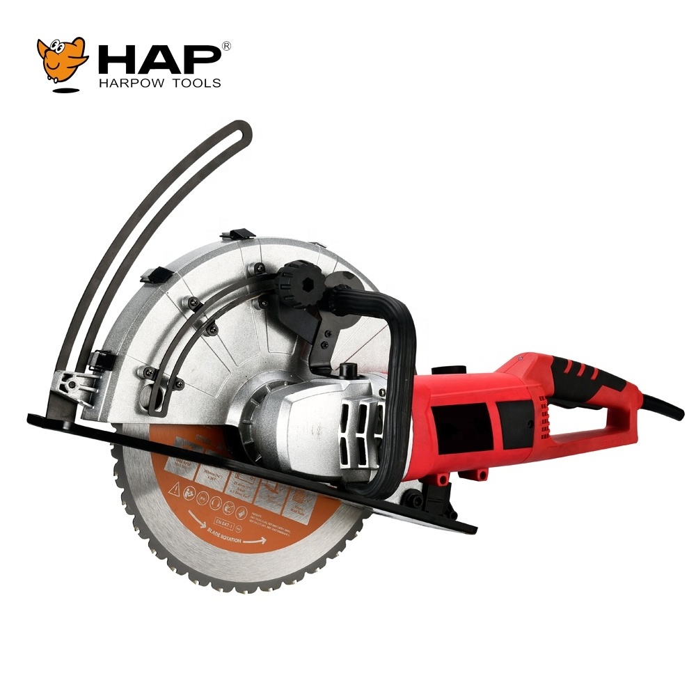 Hand Held Portable 2800W 15A Electric Concrete Cutter Saw Machine With Soft Start