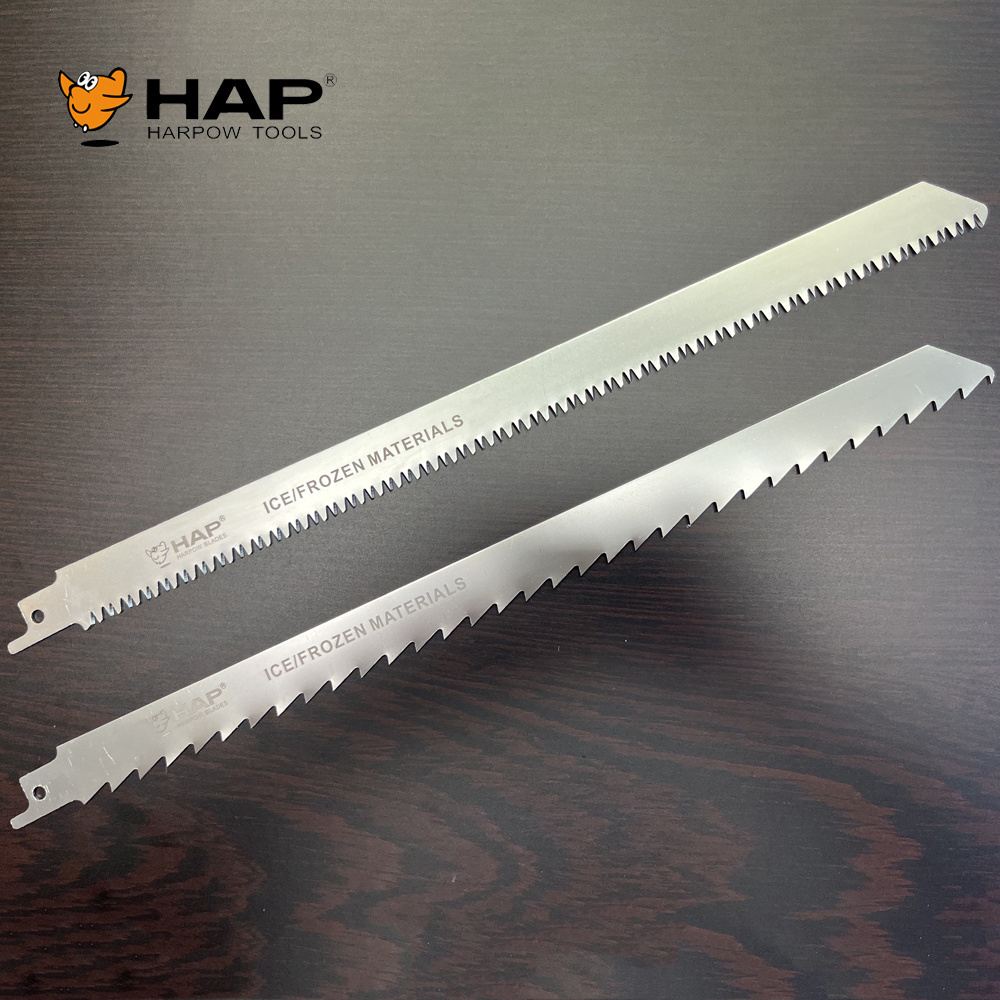 Universal Shank Food Grade Frozen Meat Bone Cutting Blade Stainless Steel Reciprocating Saw Blade