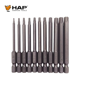 S2 Material Sand Blasting Hex Shank Torx Head Bits T6 T7 T8 T9 T10 T15 T20 T25 T30 T35 T40 Screwdriver Bits