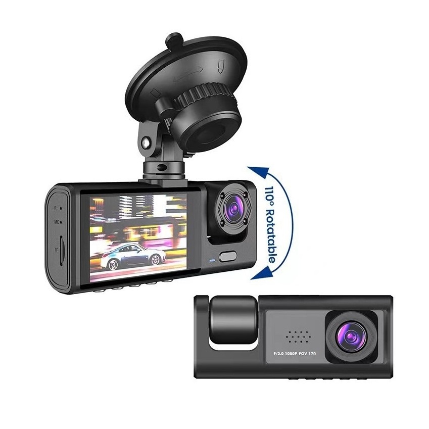 Dash Cam For Car 1080P HD Dash Cam 3 Camera Motion Detection G-sensor Dashcam 24H Parking Monitor dvr 170 FOV Camera For Car