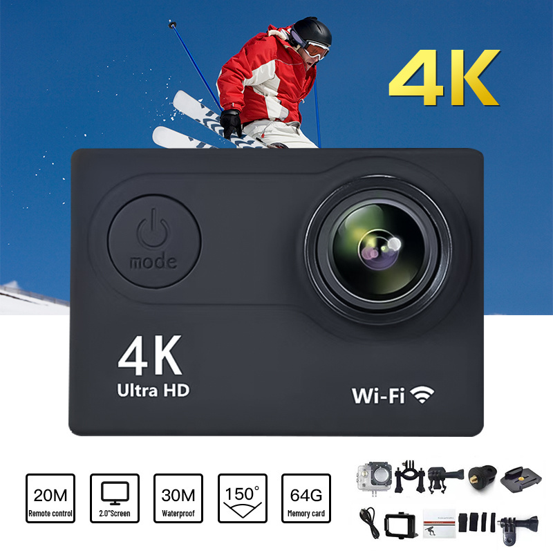 Professional Full HD 4K Wifi 1080P Waterproof Sports Action IP Camera