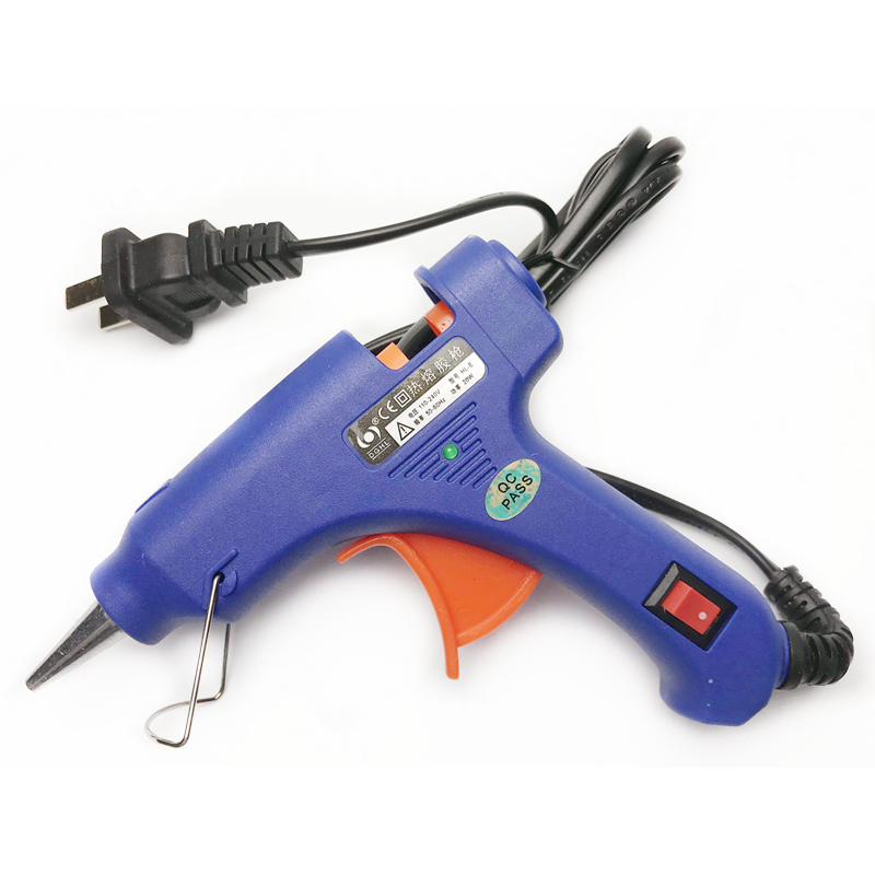 DIY tools have switch hot melt glue gun aluminum tube aluminum alloy nozzle 20w hot melt glue gun