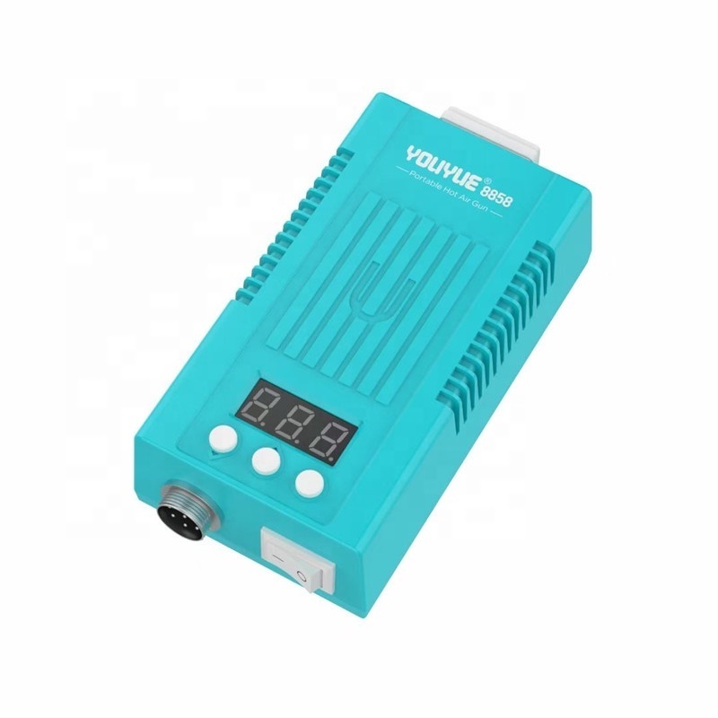 Portable digital display heat air gun handheld mobile phone repair welding table heat shrink tool 8858