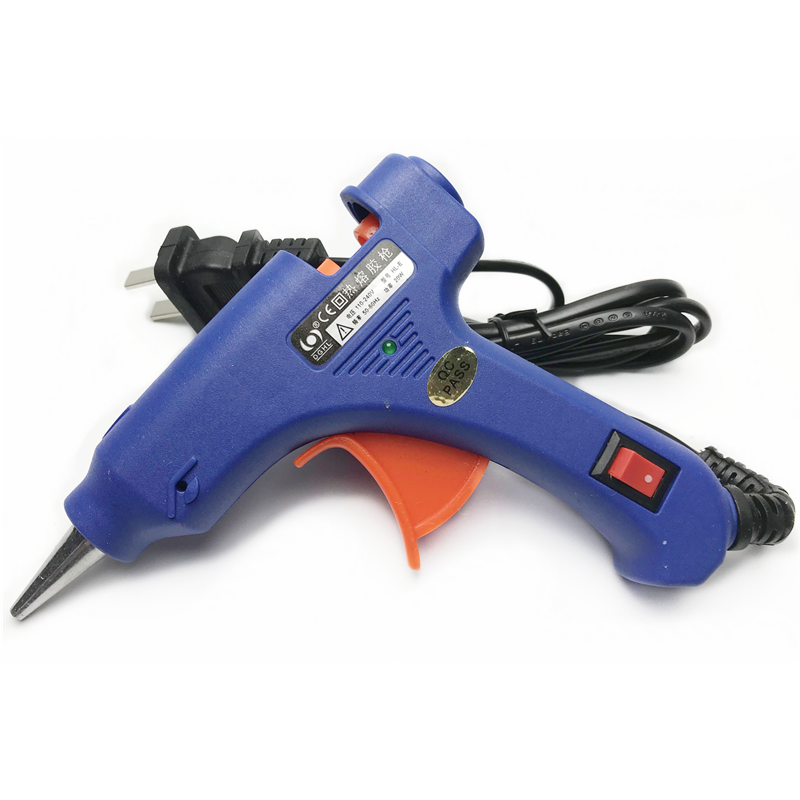 DIY tools have switch hot melt glue gun aluminum tube aluminum alloy nozzle 20w hot melt glue gun