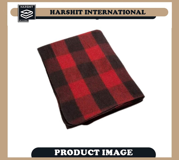 Premium Quality Material Blanket Bedding Set Classic Design Breathable Soft And Cozy Tartan Plaid Blankets For Sale