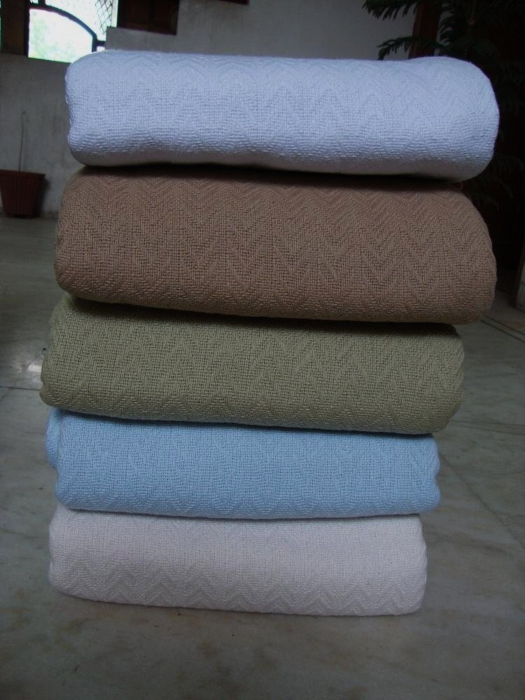 Cellular Hospital Cotton Blankets Made of 100% Cotton By HARSHIT INTERNATIONAL Made in India