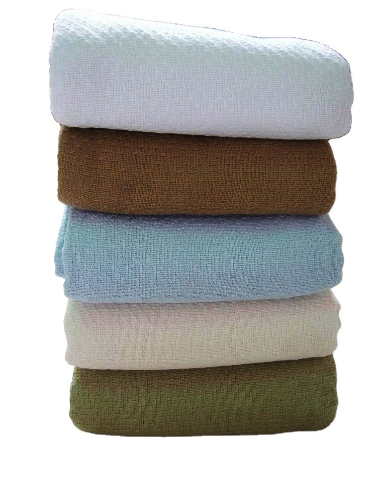 Cellular Hospital Cotton Blankets Made of 100% Cotton By HARSHIT INTERNATIONAL Made in India