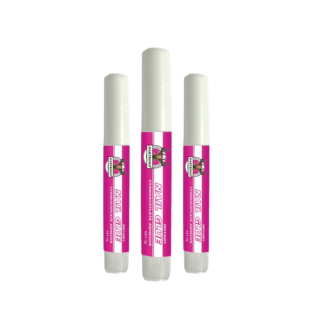 Customized Logo Nail Tip Glue Gel  Acrylic Mini Press on Nail Gel Glue Private Label 2g Brush on Nail Glue