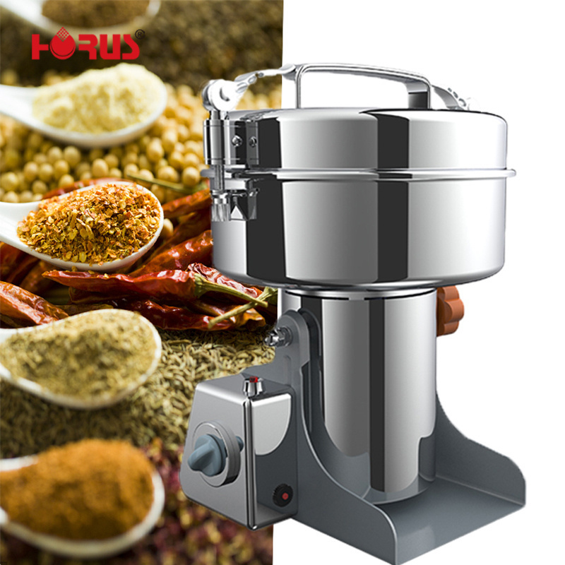 Horus 1000g Capacity Electric Multifunction Industrial Spices Grinder Automatic Milling Machine New on Sale