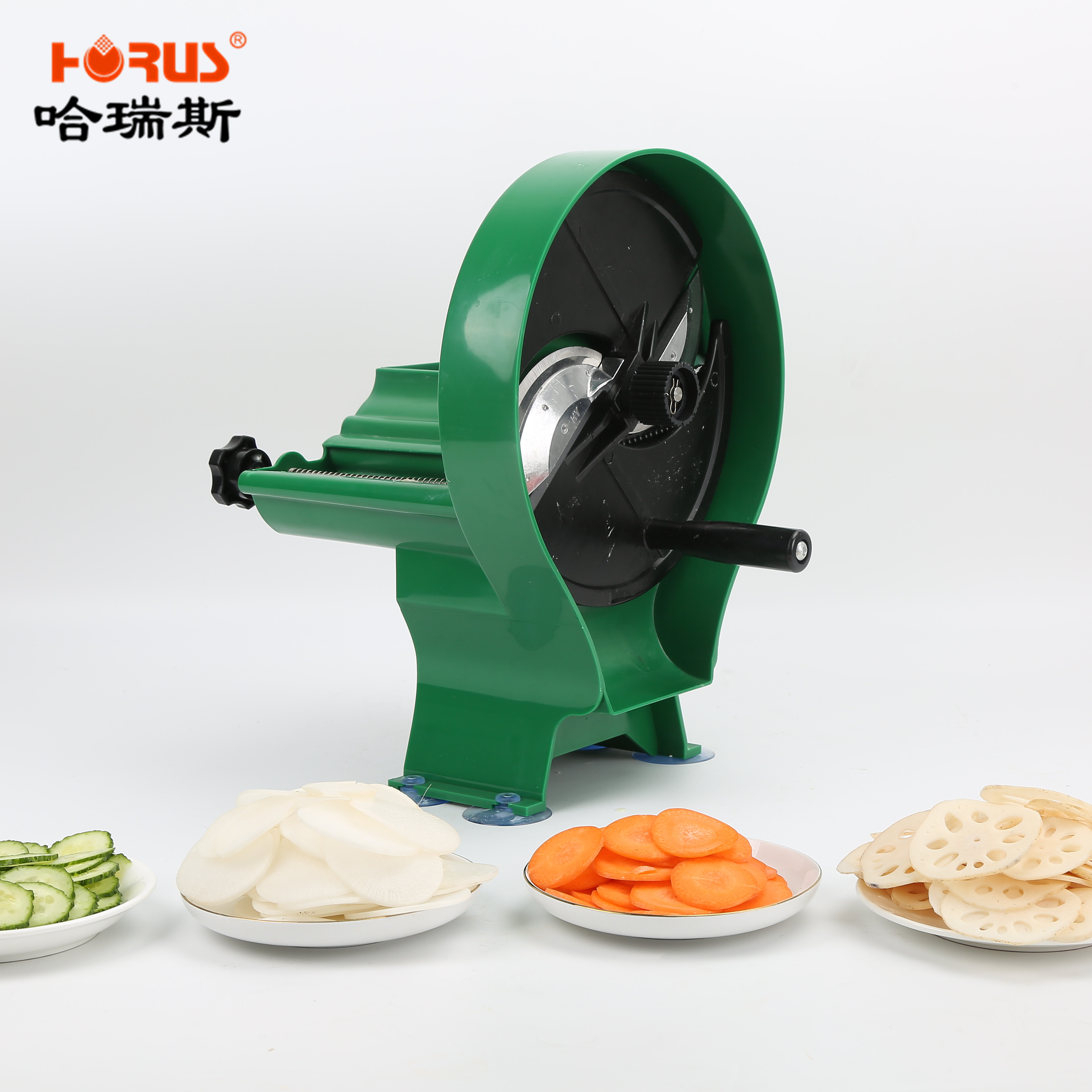 Manual fruit and vegetable cutter slicer