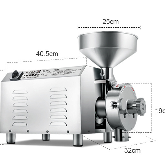 Stainless Steel Food Grade wheat grinder flour price Rice/Corn/Grain/electric flour mill