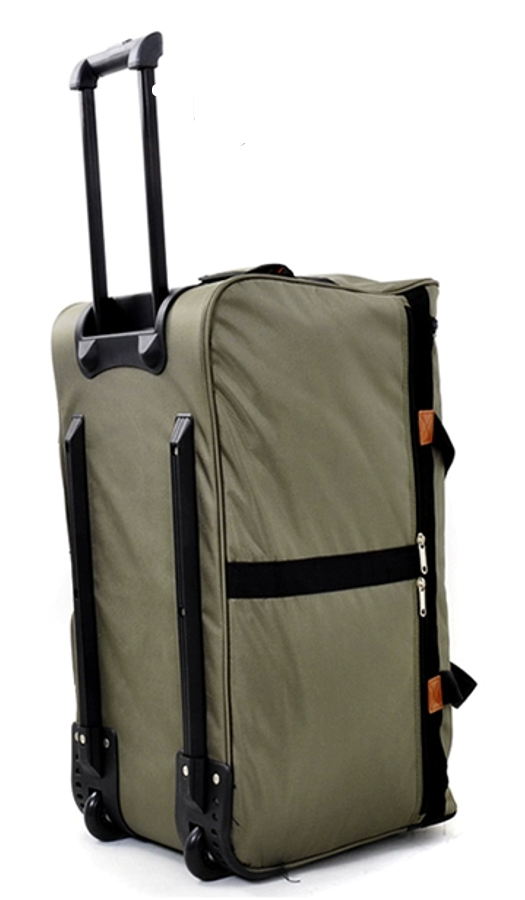 Rolling Duffle Suit Bag with Wheels and Shoes Compartment For Weekend Travel Grey Color For Men Women