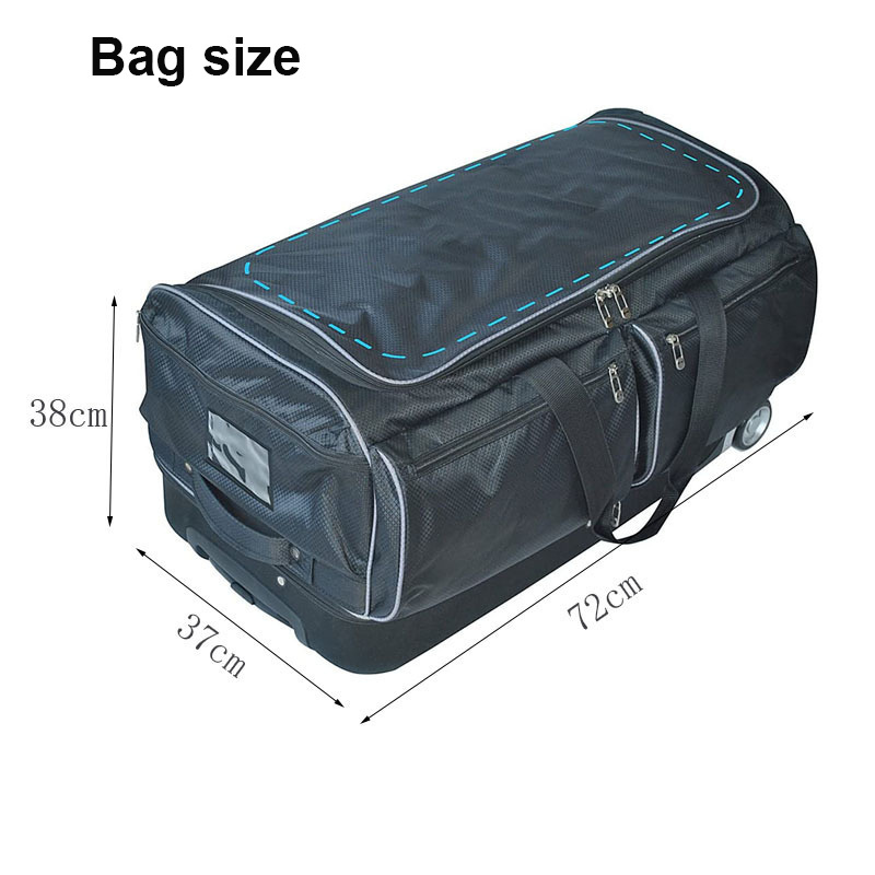 Large Rolling Wheeled Dance Costume Garment Bag Traveling Bags With Wheels Trolley Dance Bags With Garment Rack for Dancers