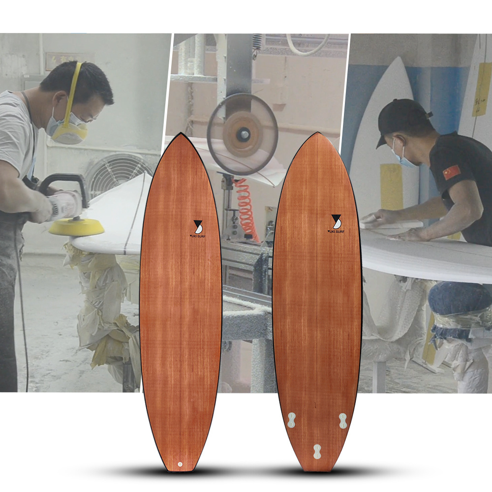 Wholesale Cheap Foam Epoxy Short Surfing Board Wood Surfboard Foam Fish Tail Shortboard Surfboard