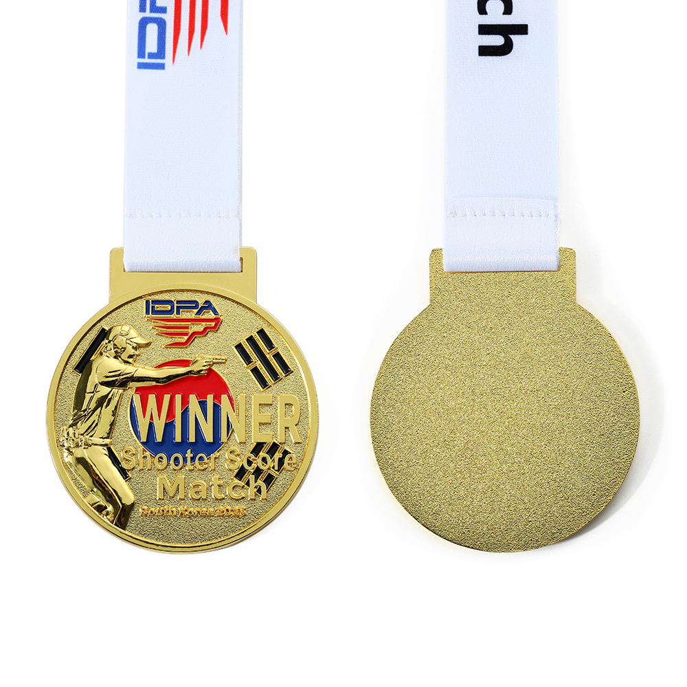 New Arrival Manufacturer Gold Silver Bronze 2D 3D Zinc Alloy Custom Fiesta Medals Metal Sports Archery Medal