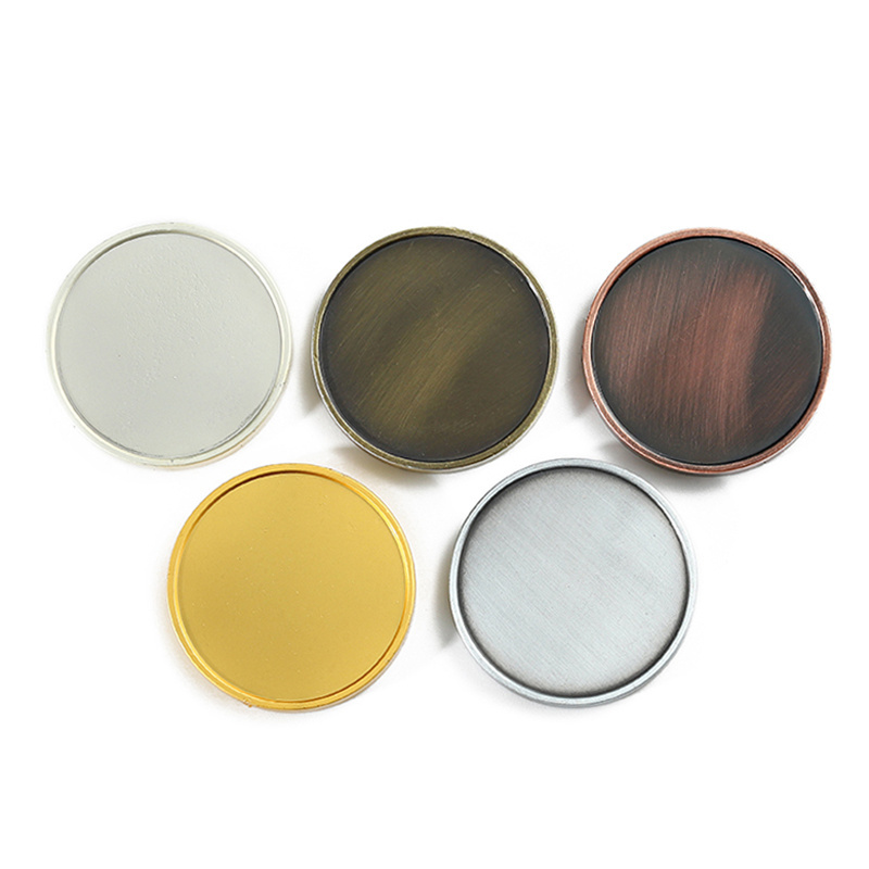 Wholesales 30/40/50mm Zinc Alloy Stainless Steel Brass Metal  Coin Blank Challenge Coin Blanks For Laser Engraving