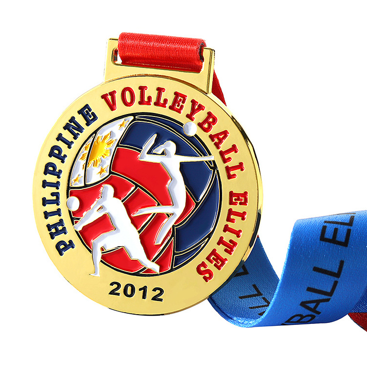 OEM factory professional free design metal medal high quality customize sports women's volleyball Medal