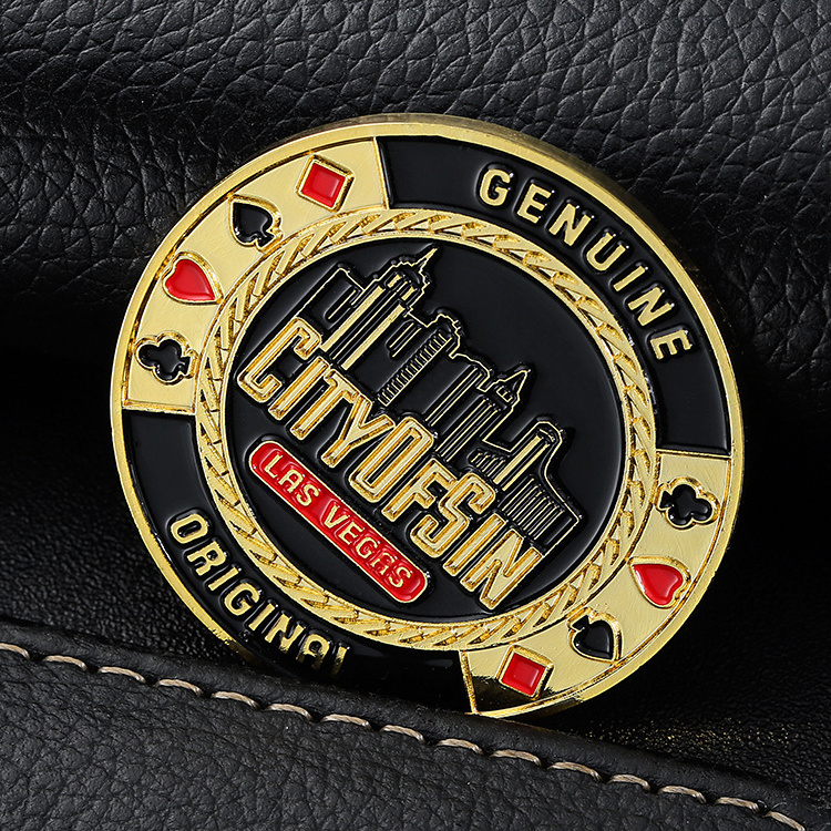 Wholesale Personalize Logo Custom Coin Token Gold Silver Metal Poker Chips Challenge Coin For Souvenir Club Gift