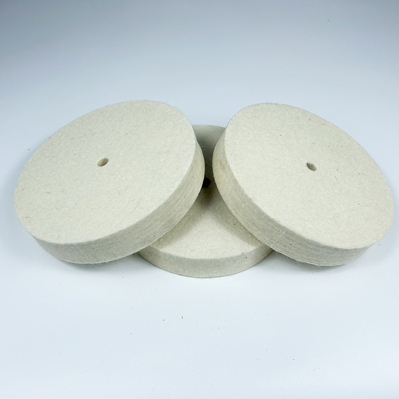 felt polishing wheel wool wheel density have soft middle hard very hard 100% felt and wool for mirror polishing