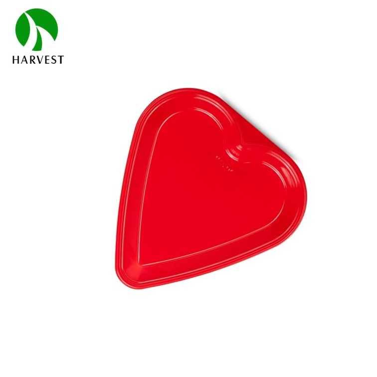 Wholesale Food Grade Disposable Plastic Takeaway Heart Shape Sushi Box