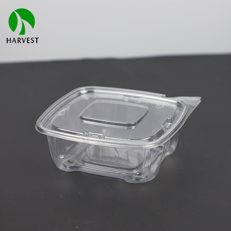 16oz PET Deli Containers For Salad Fresh Fruit Plastic Packing Dessert Tamper Resistant Container