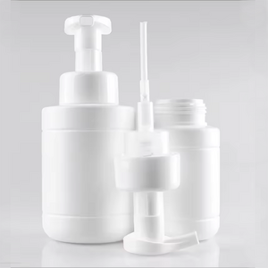 wholesale custom empty white airless 30g 50g PET Plastic froth bottle jar 200ml 350ml 500ml hdpe Foamer Soap pump Bottle