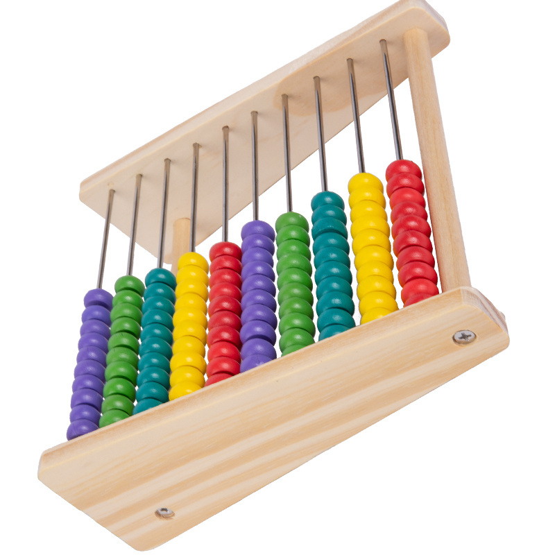 Wooden Abacus Classic Educational Counting Toy With 100 Beads Counting Frame Educational Toy Abacus for Kids Math Children Toys