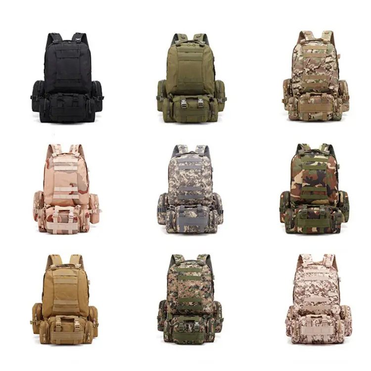 Mochila Sac Dos Tactique 53L 50L Large Oxford Tactical Gear Bag Molle Waterproof Camping Tactical Backpack