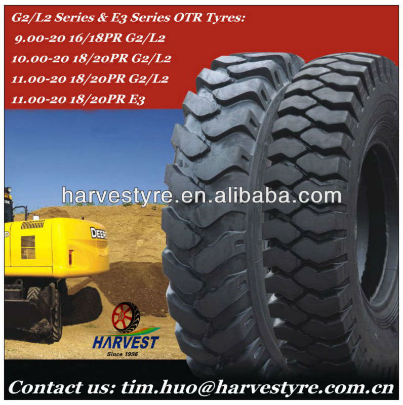 Bias Tyres OTR Tires with Superior Driving Performance for Size 15.5-25 and G2/L2 Pattern