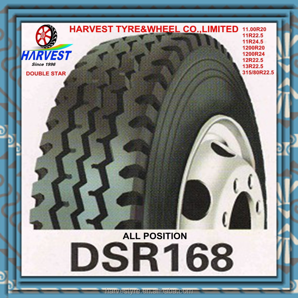 double star 1100R20 11R22.5 11R24.5 1200R20 1200R24 12R22.5 13R22.5 315/80R22.5 ruck tire DSR165 all position