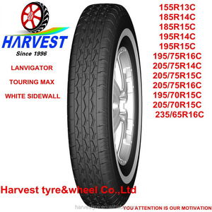 Chinese famous brand Linglong, Lanvigator brand white sidewall tire 185R14C 185R15C 195R14C 195R15C for South Africa Zimbabwe