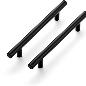 kitchen Cabinet Handles Cabinet Pulls T bar handles matt Black Stainless Steel Kitchen Drawer Pulls