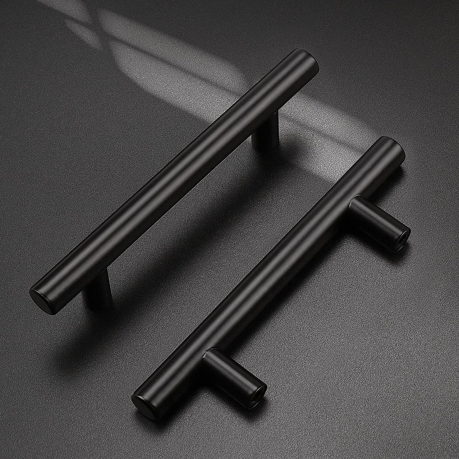 kitchen Cabinet Handles Cabinet Pulls T bar handles matt Black Stainless Steel Kitchen Drawer Pulls