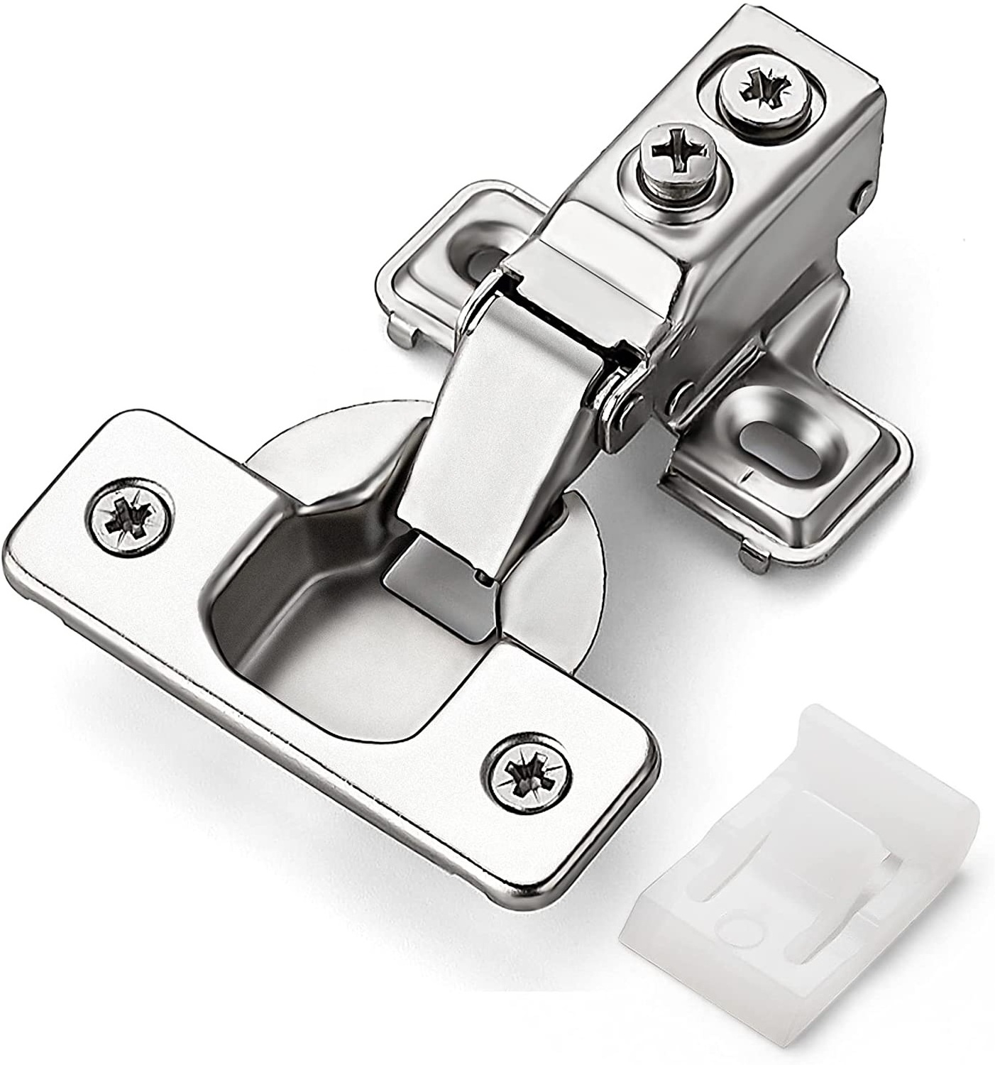 5/8 Inch Overlay Short Arm Cabinet Hinges Hidden Cupboard Door Cabinet Hinges With Restrictor Clip