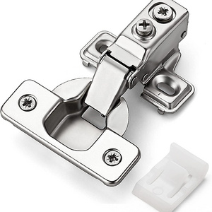 5/8 Inch Overlay Short Arm Cabinet Hinges Hidden Cupboard Door Cabinet Hinges With Restrictor Clip