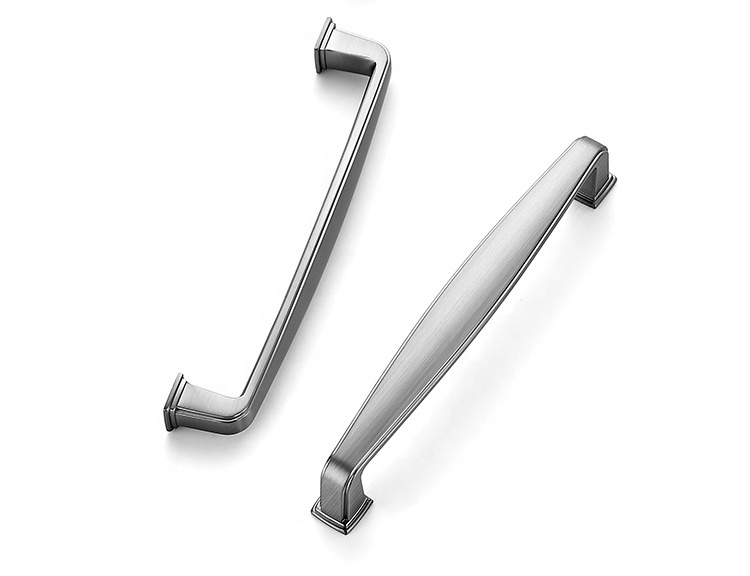 Modern Simple Drawer Pulls Handle Kitchen Cabinet Handle Black Silver Cabinet Square Handles