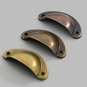 Wholesale Half Round Moon Cabinet Door Handle Shell Shape Hardw Drawer Pulls Handles And Knobs