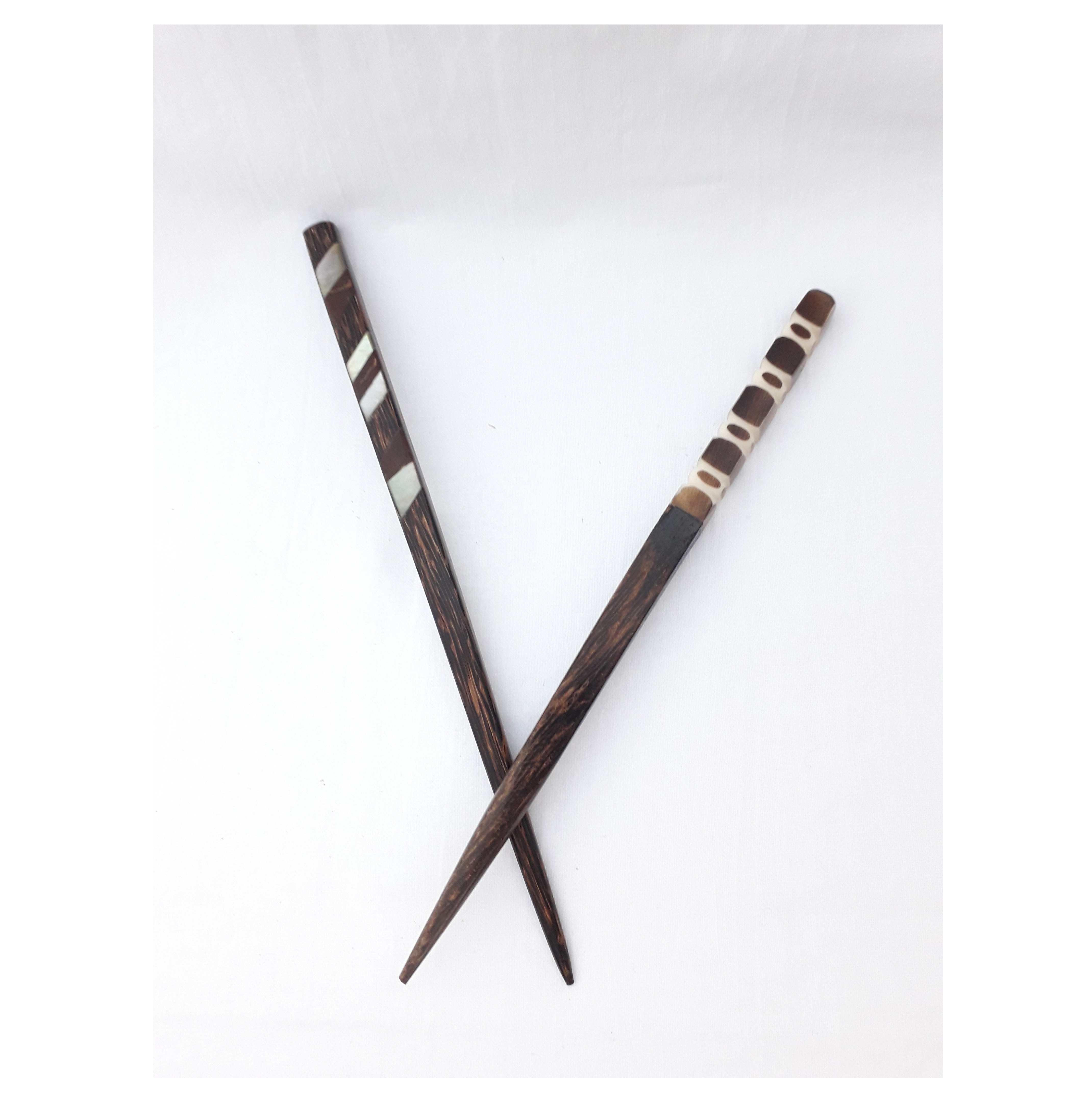 Antique Wooden Hair Pin Jude Stick Combo for Women Multicolour Daily Use Easy to clip on May be used for Hair styling & hairclip