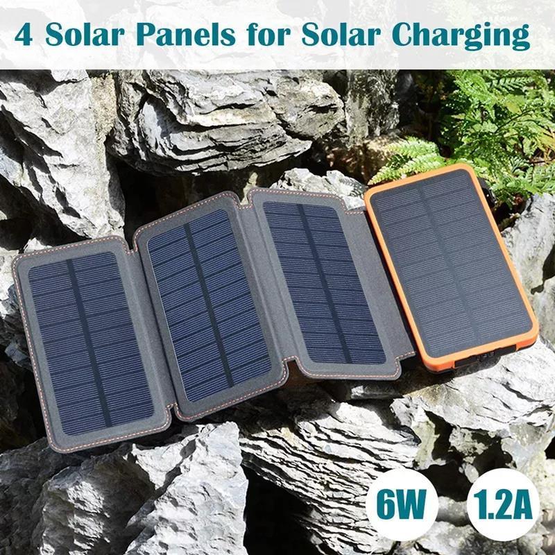 Waterproof Outdoor Solar Battery ROHS Power Bank Supplies 30000mah Solar Panel Portable Charger