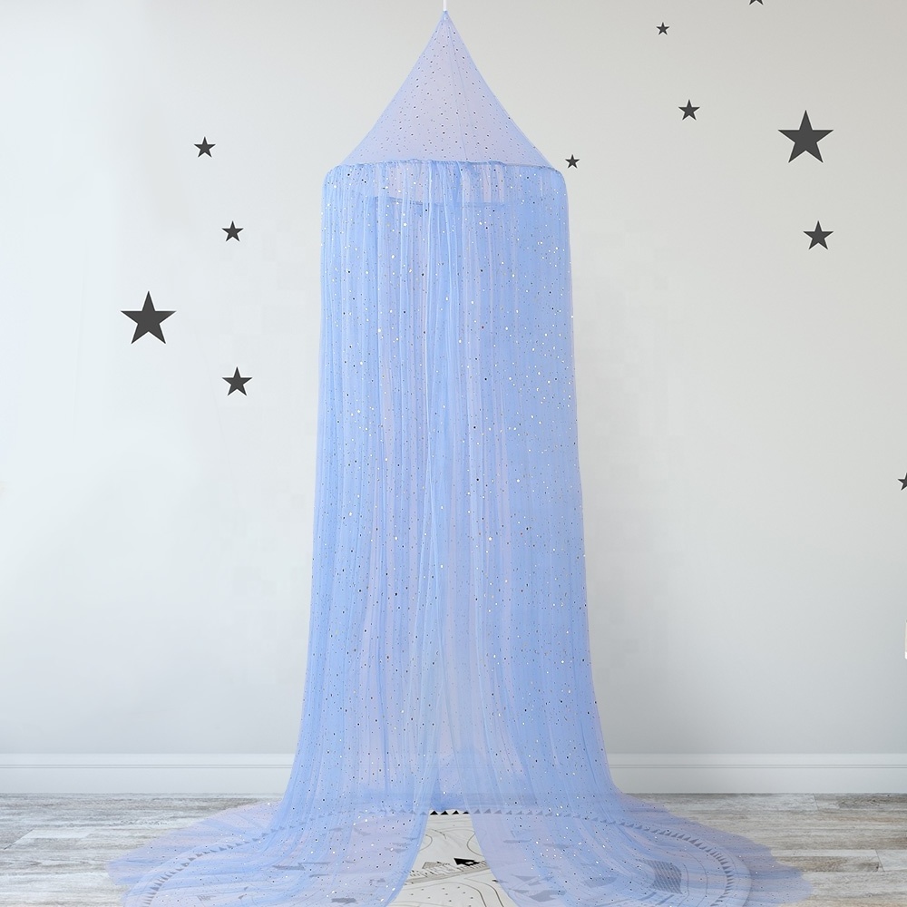 Fluorescent Stars Glow in Dark Dome Bed curtain dome mosquito net mesh colorful bed canopy