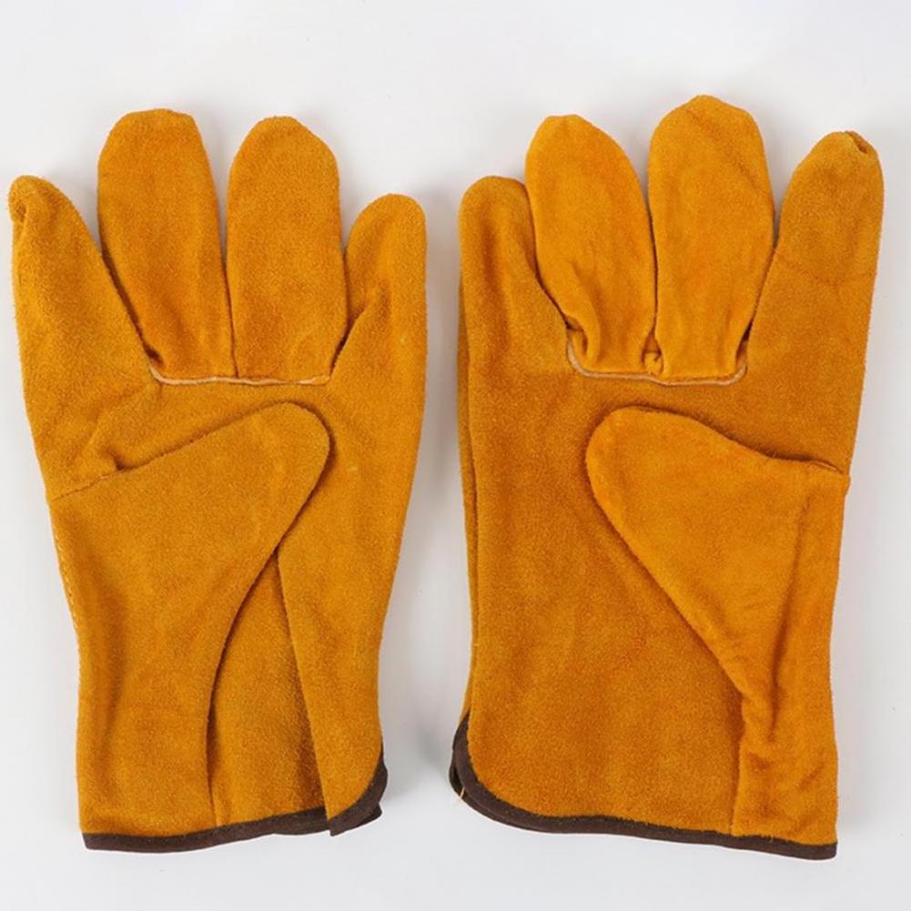 Good Quality TIG Welding Gloves Protect Welder Work Full Palm Split Leather Waterproof Heat Resistance Anti slip Gloves