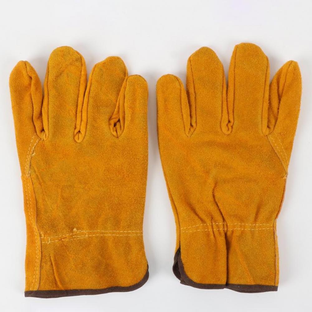 Good Quality TIG Welding Gloves Protect Welder Work Full Palm Split Leather Waterproof Heat Resistance Anti slip Gloves