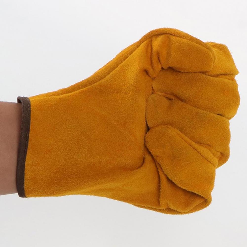 Good Quality TIG Welding Gloves Protect Welder Work Full Palm Split Leather Waterproof Heat Resistance Anti slip Gloves