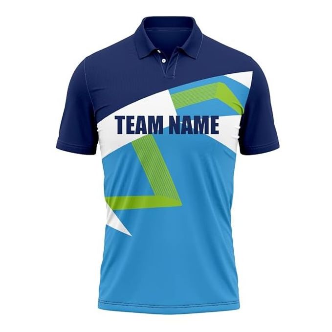 Sublimation Print Sportswear Cricket Uniform Jerseys Polo Shirt Sublimation Custom New Design Cricket Team Names Jersey