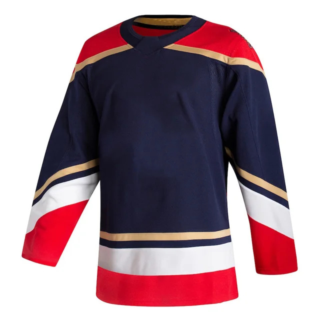 Ice Hockey Wear Tackle Twill Embroidery Logo Name Ice Hockey Jersey Custom Men's Sublimation Ice Hockey Jersey