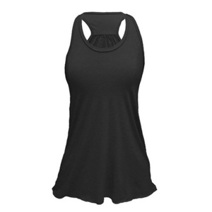 100% Cotton Women Tank Top  Casual Plain Ribbed Racer Vest Top For Women