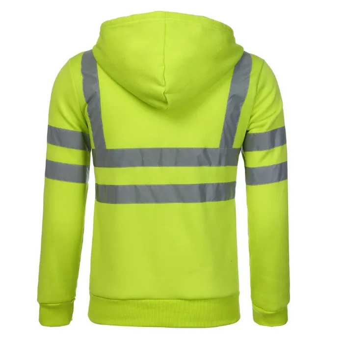 Traffic Reflective Safety Construction Work Jacket Outdoor Sweater Work Safety Coat Outdoor Construction Hi Vis Work Jacket